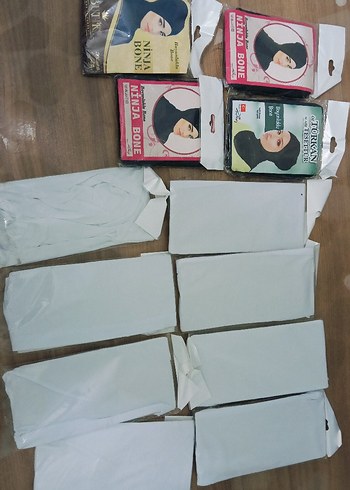 Boyunluklu bone beyaz bone - Görsel 3