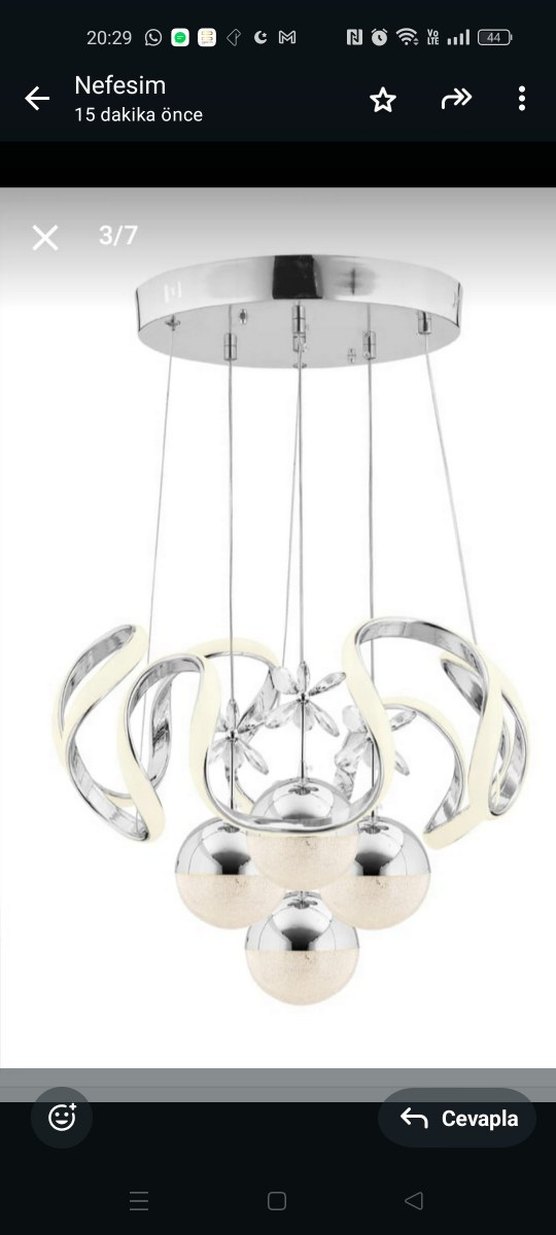 Beyaz Modern Sarkıt Avize - Görsel 3