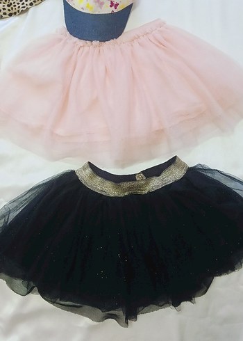 Pembe Pilili Kız Çocuk Eteği - Görsel 4