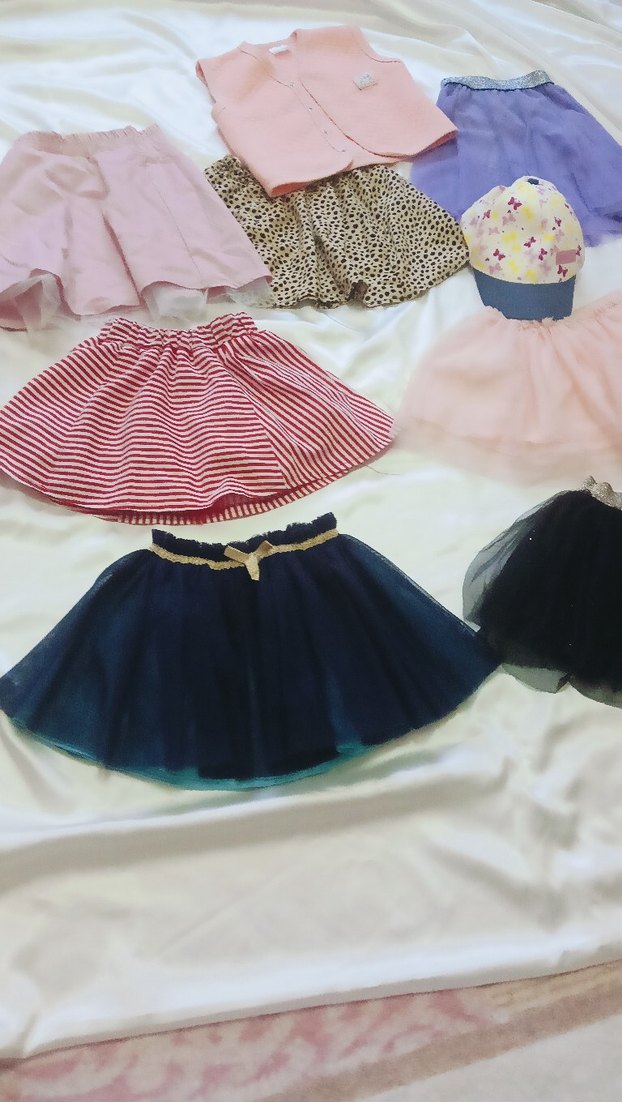 Pembe Pilili Kız Çocuk Eteği - Görsel 2