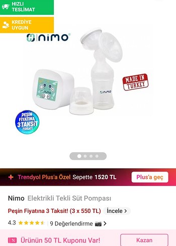 Beyaz Elektrikli Göğüs Pompası - Görsel 3