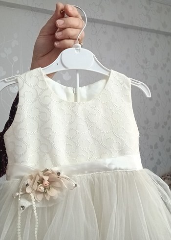 Kız Çocuk 1 Yaş Beyaz Gelinlik - Görsel 2