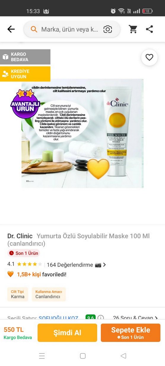 dr.Clinic Yumurta Özlü ve Bambu SiyahYüz Maskesi - Görsel 4