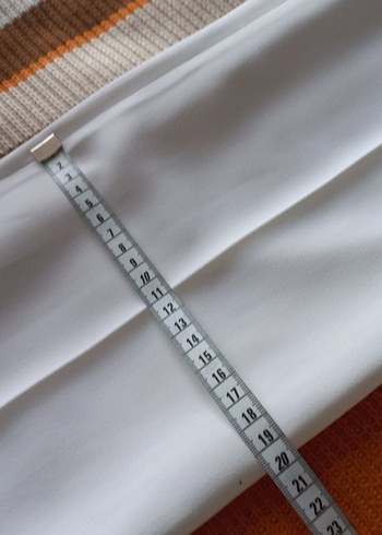 SLN Beyaz Kadın Kumaş Pantolon - Görsel 6