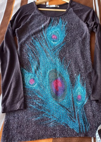 Bohem Uzun Kollu Triko Bluz - Görsel 3