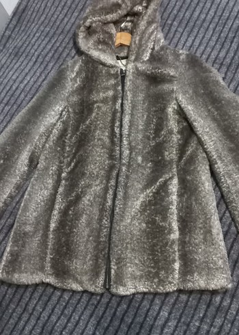 Pull&bear pelüş mont - Görsel 5