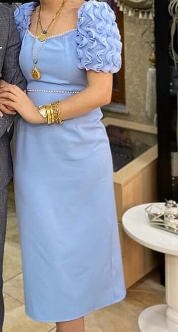 Diğer Açık Mavi çok tatlı elbise