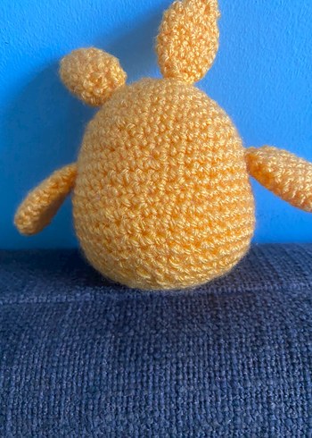 Beden Sarı Renkli El Örgüsü Peluş Oyuncak Amigurumi