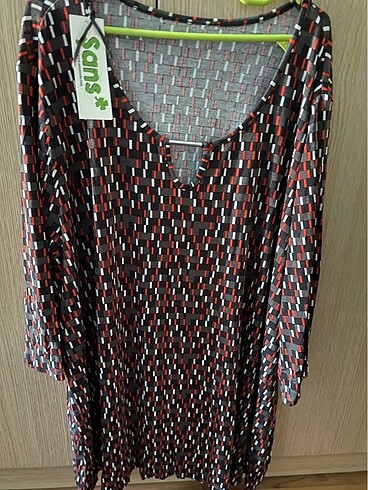 Yazlı bluz/tunik