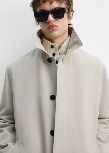 Zara Man Manteco Trençkot ( M Beden ) - Görsel 2