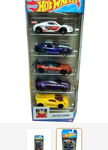 Hot wheels 5 li set 