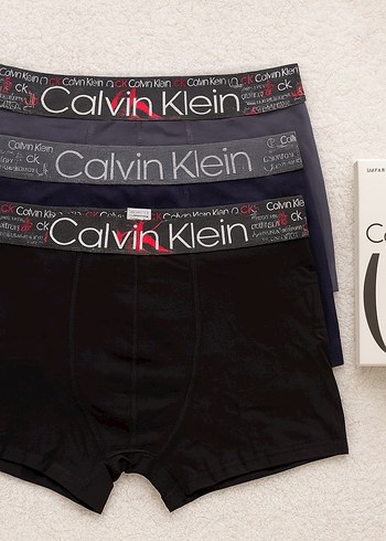 Calvin Klein Calvin Klein 3lü Baskılı Erkek Boxer