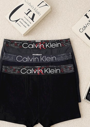 Calvin Klein 3lü Baskılı Erkek Boxer