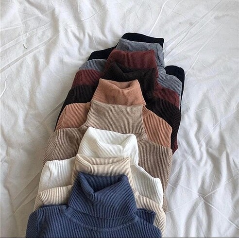 Unisex Boğazlı Kazak