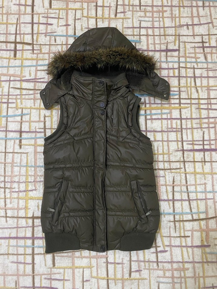 Kahverengi Kürklü Kadın Yelek - Görsel 2