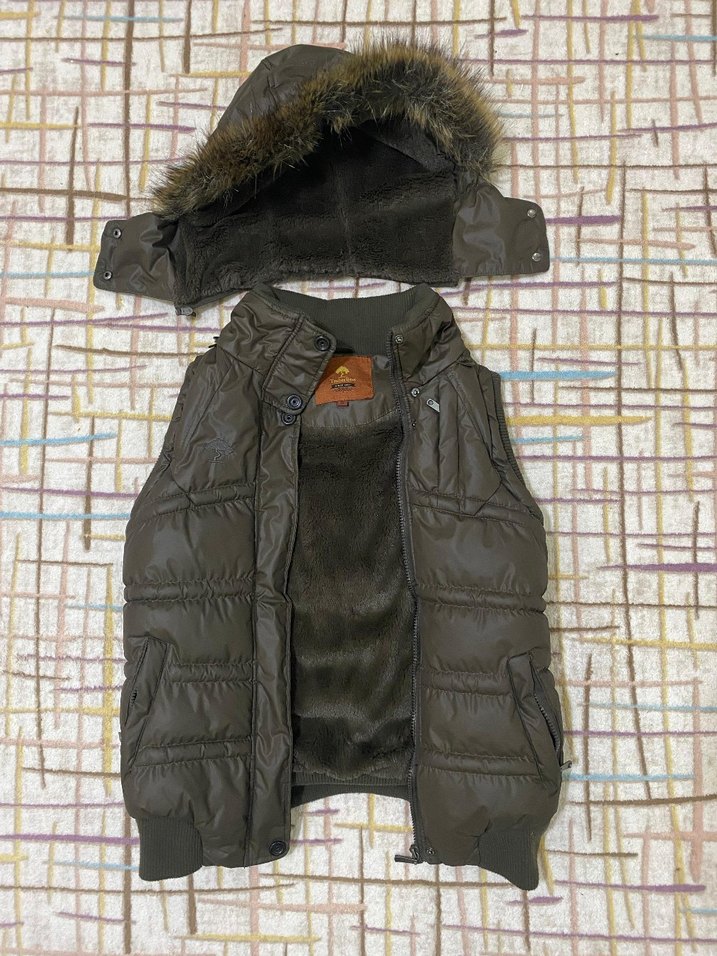 Kahverengi Kürklü Kadın Yelek - Görsel 3