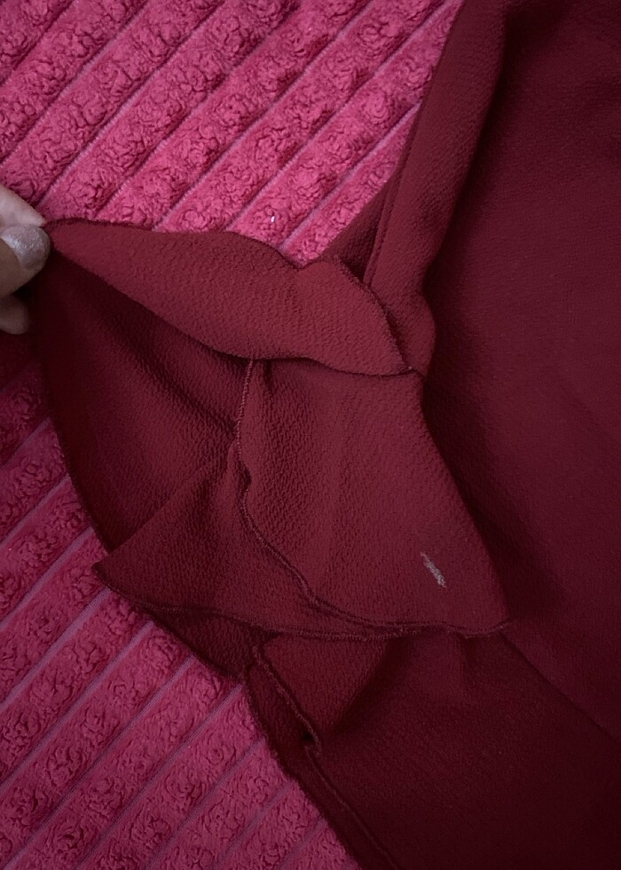 Bordo renk bluz - Görsel 2