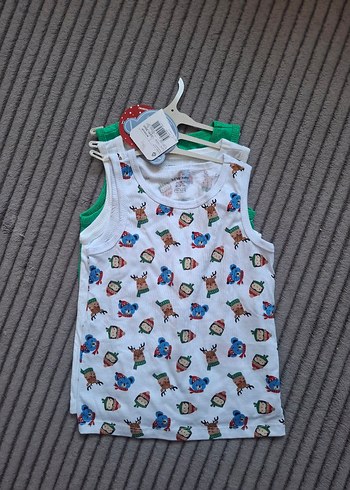 Baskılı Bebek Atlet 3'lü Set - Görsel 2