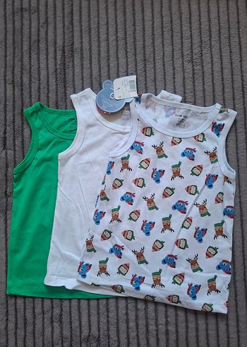 Baskılı Bebek Atlet 3'lü Set - Görsel 3