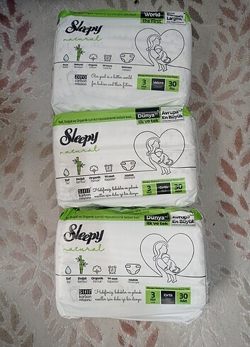 Sleepy 3 numara bebek bezi
