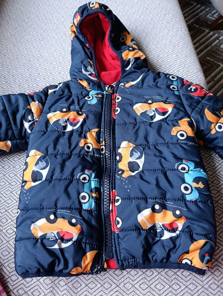 DeFacto Kapüşonlu Fermuarlı Erkek Çocuk Desenli Ceket - Görsel 2