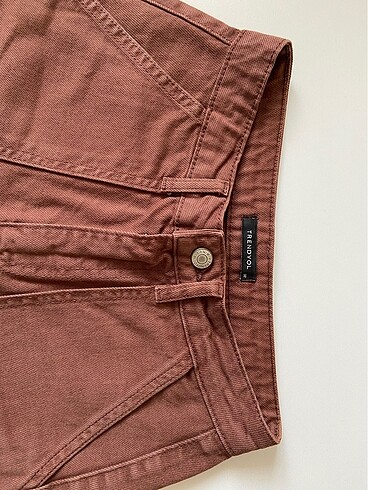 Kahverengi straight jean