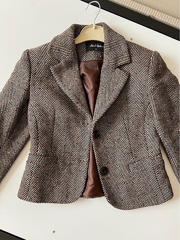 Crop blazer ceket