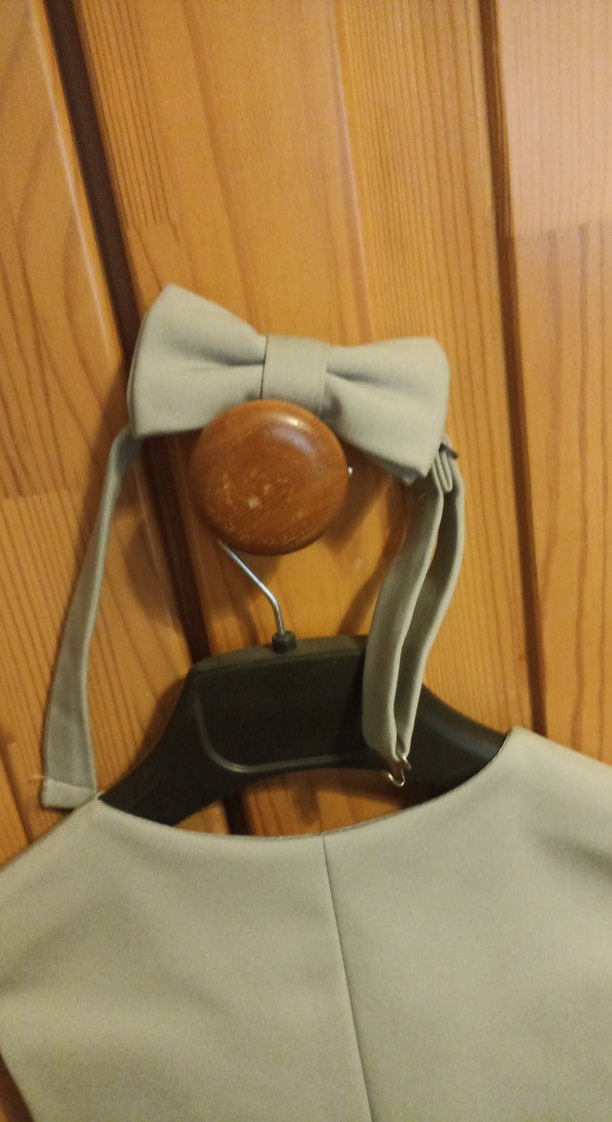 gri düğmeli çocuk takım elbise - Görsel 5