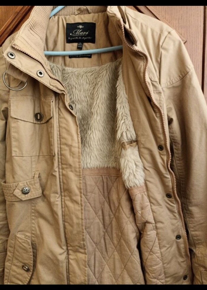 Mavi jeans kadın mont - Görsel 4