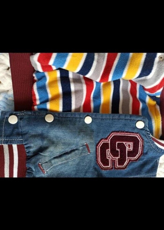 9-12 aylık erkek bebek kolej ceket - Görsel 4