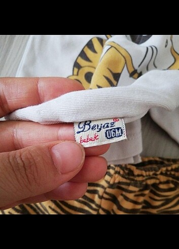 6 Ay Beden Bebek alt üst pijama takımı