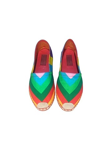 Valentino Rainbow Multicolor Espadril - Görsel 2