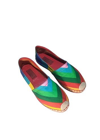 Valentino Rainbow Multicolor Espadril - Görsel 3