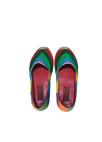 Valentino Rainbow Multicolor Espadril - Görsel 4