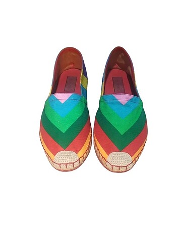 Valentino Rainbow Multicolor Espadril - Görsel 5