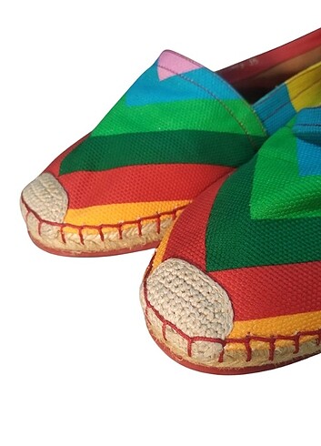 Valentino Rainbow Multicolor Espadril - Görsel 8