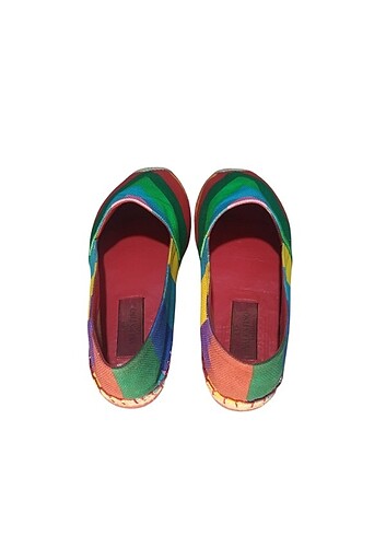 Valentino Rainbow Multicolor Espadril - Görsel 9