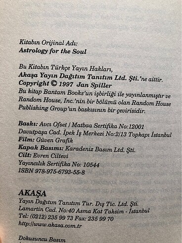  Beden RUHDAL ASTROLOJİ - Jan Spiller