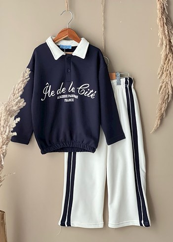 Lacivert Baskılı Erkek Çocuk Eşofman Takımı - Görsel 4