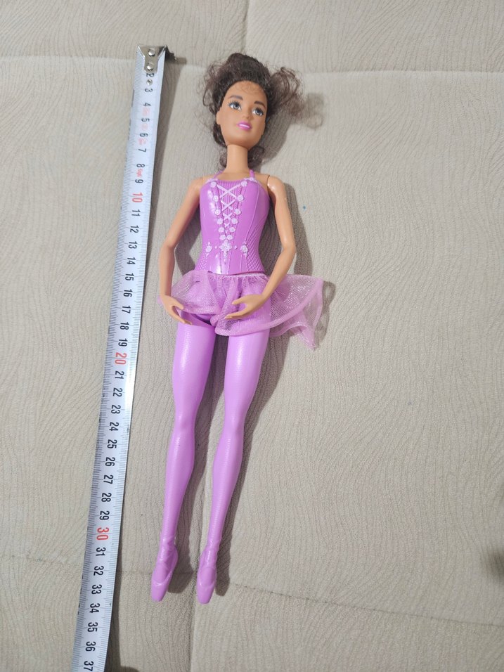 Barbie Mor balerin oyuncak bebek - Görsel 2