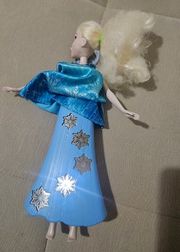 elsa ışıklı müzikli oyuncak bebek - Görsel 7