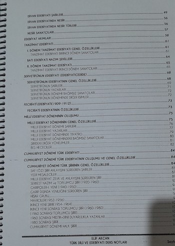 Edebiyat Notları Elif Akcan - Görsel 3