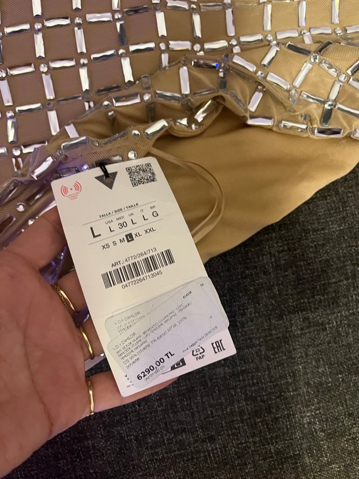 Gri Yılan Desenli Uzun Drapeli Elbise - Görsel 3