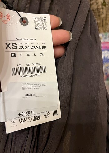 Bohem V Yaka Uzun Elbise - Görsel 5