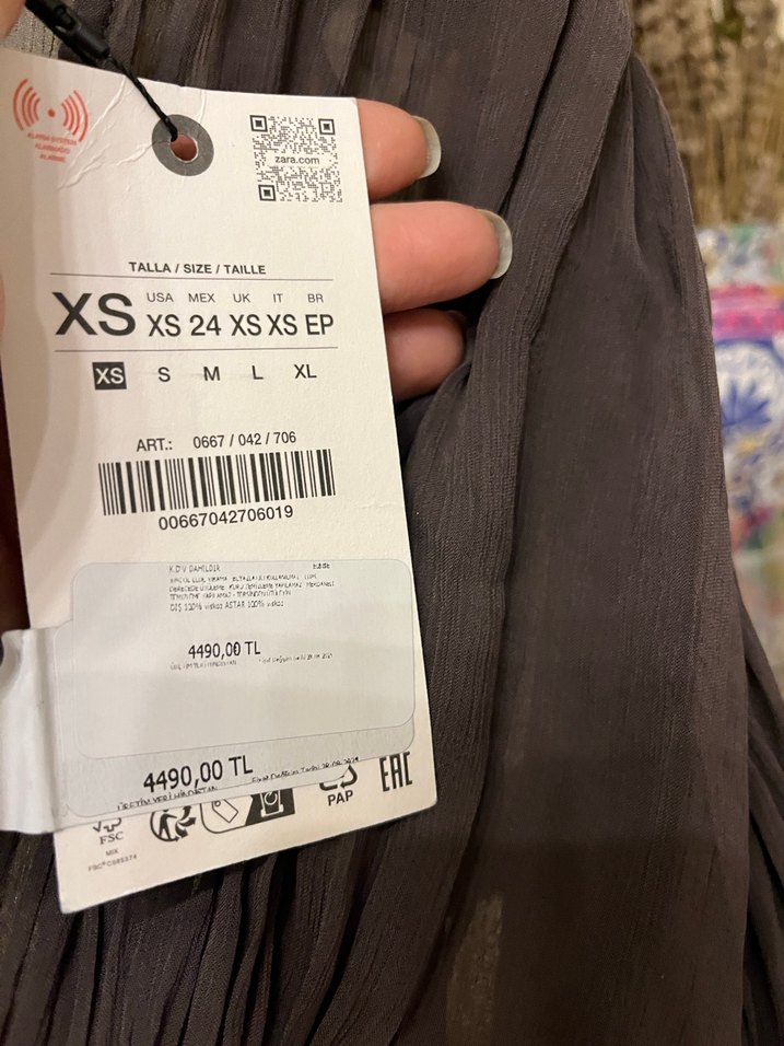 Bohem V Yaka Uzun Elbise - Görsel 5