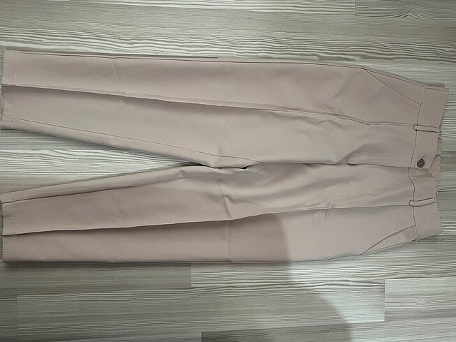 Krem kumaş pantolon