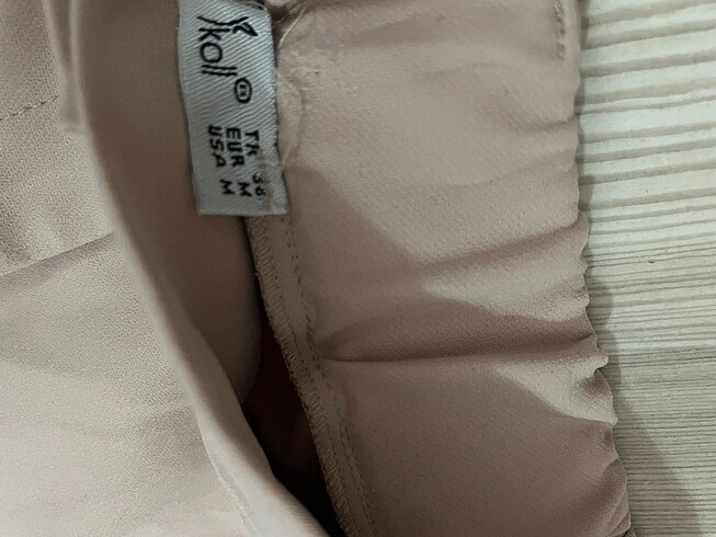 m Beden ten rengi Renk Krem kumaş pantolon