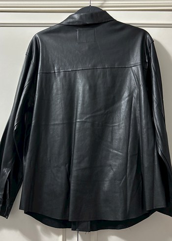 Siyah Deri Kadın Ceket - Görsel 2