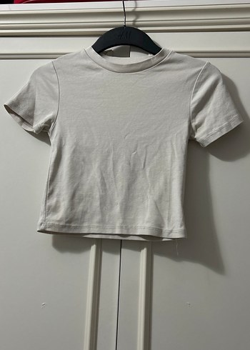 Kadın Ten rengi
 Kısa Kollu Pamuklu Tişört - Görsel 2