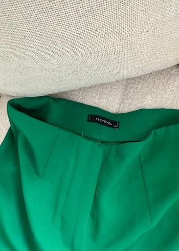 Trendyol & Milla Yeşil Parlak Kumaş Kadın Pantolon